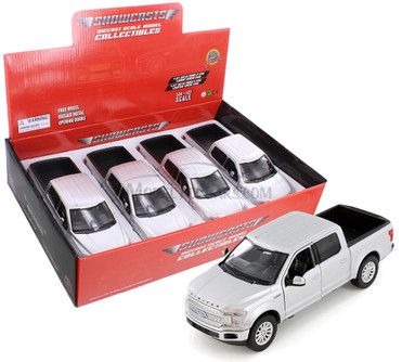 2019 Ford F-150 Limited Crew Cab, Silver - Showcasts® 71363/4D - 1/27 Scale Diecast Model Toy Car