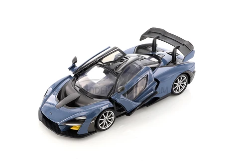 McLaren Senna, Blue - Showcasts 71355D - 1/24 Scale Diecast Model Toy Car (1 car, no box)