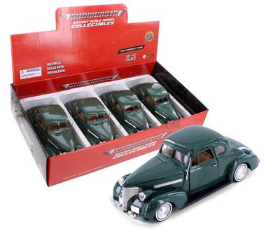 1939 Chevy® Coupe , Burgundy - Showcasts® 77247D - 1/24 Scale