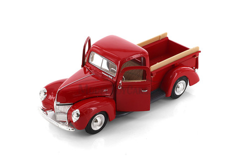 1940 Ford Pickup, Red - Showcasts 77234R - 1/24 Scale Diecast Model Toy Car