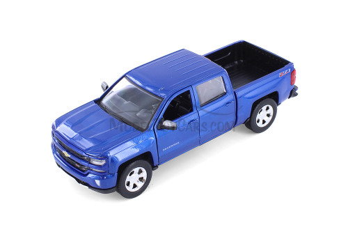 2017 Chevy® Silverado™ 1500 LT Z71 Crew Cab, Blue - Showcasts® 71348BU - 1/27 Scale Diecast Car
