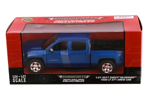 2017 Chevy® Silverado™ 1500 LT Z71 Crew Cab, Blue - Showcasts® 71348BU - 1/27 Scale Diecast Car