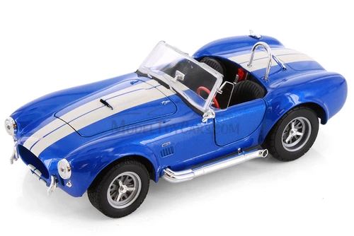 Shelby Cobra 427 SC Convertible, Blue - Showcasts® 24002 - 1/24 scale Diecast Model Toy Car