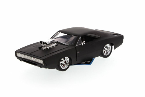 Diecast Car w/Display Turntable - Dom's 1970 Dodge Charger R/T, 1/24 scale Diecast Car