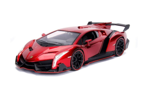 Diecast Car w/Display Turntable - Lamborghini Veneno Jada Toys 34212 - 1/24 Scale Diecast Car