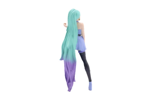 Cosplay Girls Figure 4, Blue w/Green - American Diorama AD-24304 - 1/24 Scale Figurine - Accessory