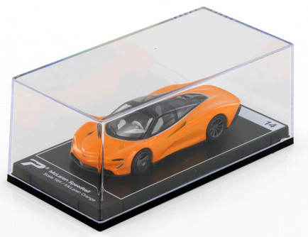 McLaren Speedtail, Orange - Kinsmart H13-18 - 1/64 Scale Diecast Model Toy Car