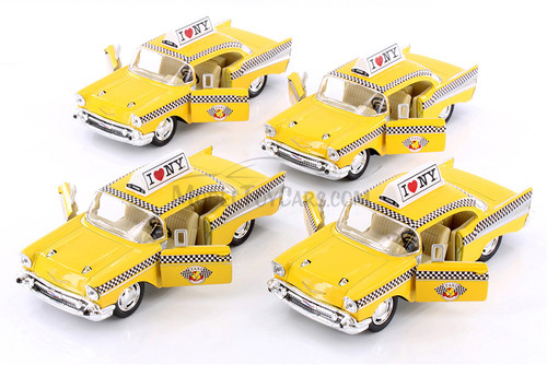I Love New York 1957 Yellow Chevy Bel Air Taxicab - Showcasts