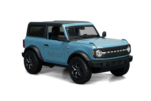 2021 Ford Bronco Badlands, Area 51 Blue - Showcasts 38530BU - 1/24 Scale Diecast Model Toy Car