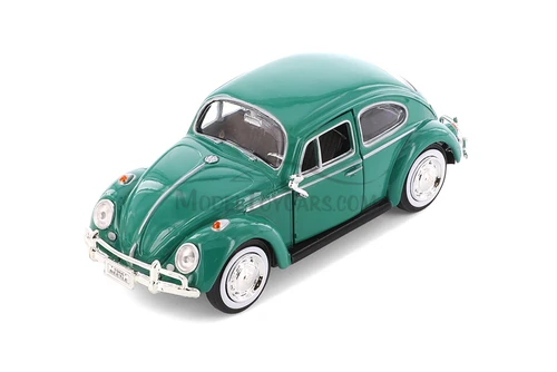 1966 Volkswagen Beetle Hardtop, Green - Showcasts® 77223GN - 1/24 Scale Diecast Model Toy Car