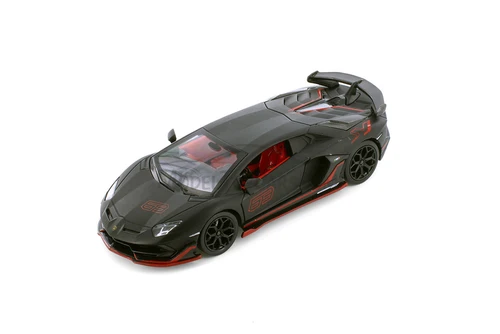 Lamborghini Aventador SVJ, Black - Showcasts 68269BK - 1/24 Scale Diecast Model Toy Car