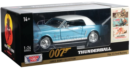 1964 Ford Mustang, James Bond 007 "Thunderball" - Motor Max 79855 - 1/24 Scale Diecast Model Car