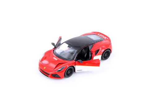 2023 Lotus Emira Heritage Edition, Red - Kinsmart 5456D - 1/34 Scale Diecast Model Toy Car