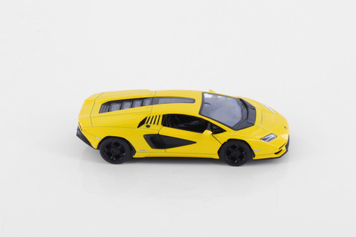 Lamborghini Countach LPI 800-4 Hardtop, Yellow - Kinsmart 5437D - 1/38 Scale Diecast Model Toy Car