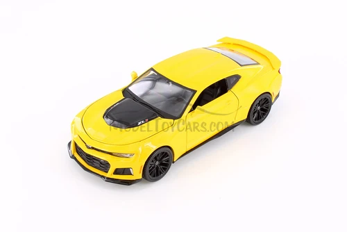2017 Chevy Camaro ZL1 Hardtop, Yellow - Showcasts 37512 - 1/24 Scale Diecast Model Toy Car