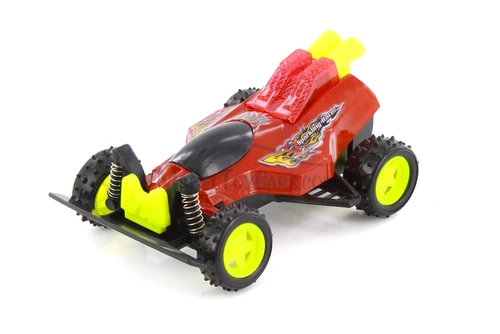 Friction Powered Spark Fighter w/Light, Orange - 8902D - Diecast Model Toy Car
