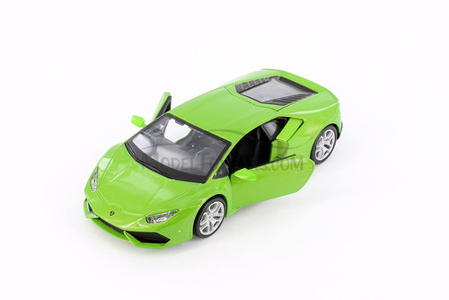 Lamborghini Huracan Coupe, Green & Yellow - Showcasts 37509 - 1/24 Scale Set of 4 Diecast Cars