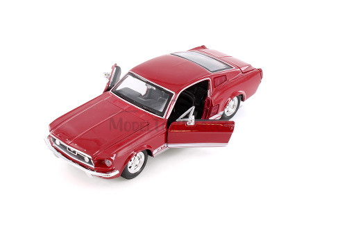 1967 Ford Mustang GT-500 Hard Top, Red - Showcasts 37260 - 1/24 Scale Diecast Model Toy Car (1 Car, No Box)