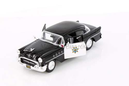 1955 Buick Century California Highway Patrol, Black, Showcasts 37295 - 1/24 Scale Diecast Model Car (1 Car, No Box)