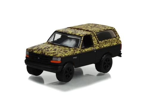 1996 Ford Bronco (Lifted), Black - Greenlight 35250C/48 - 1/64 Scale Diecast Model Toy Car
