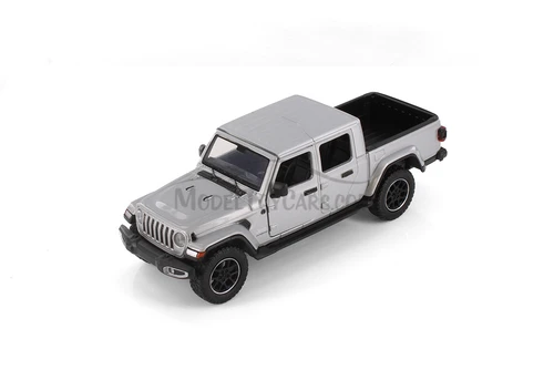 2021 Jeep Gladiator Overland (Closed Top) Pickup Truck, Silver - Showcasts 71365D - 1/27 Scale Car (1 car, no box)
