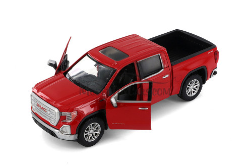 2019 GMC Sierra 1500 SLT Crew Cab, Red - Showcasts 71361D - 1/27 Scale Diecast Model Toy Car