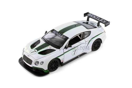 Bentley Continental GT3 Concept, White - Showcasts 68266/67D - 1/24 scale Diecast Model Toy Car