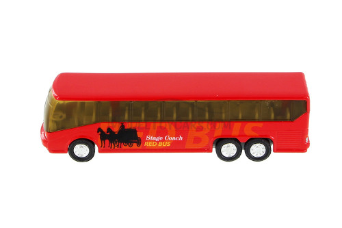Big Coach Bus, Red - Showcasts 9803DBG - 6 Inch Scale Diecast Model Toy Car