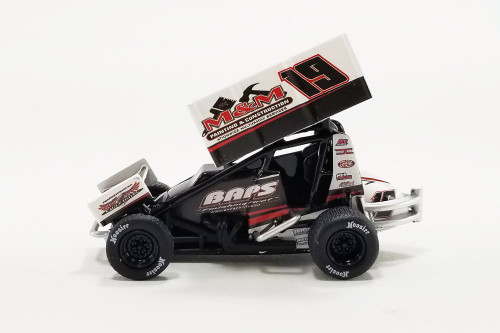 2022 Winged Sprint Car, #19 Brent Marks "BAPS Paints" - Acme A6422016 - 1/64 Scale Diecast Car