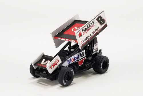 Winged Sprint Car, #8 Aaron Reutzel - Acme A1822015 - 1/18 Scale