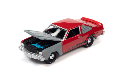 1976 Plymouth Road Runner, Red - Johnny Lightning JLSP233/24B - 1/64 Scale Diecast Model Toy Car