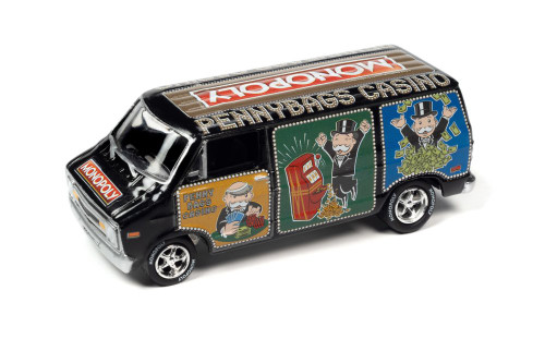 1976 Dodge Van w/ Token, Monopoly - Johnny Lightning JLSP272/24 - 1/64 Scale Diecast Car