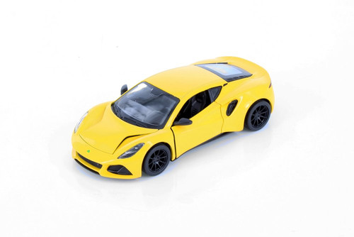 Box of 12 Lotus Emira Police Edition, White - Kinsmart 5441DP - 1