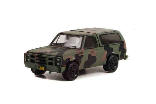 1985 Chevy  M1009 CUCV, Green - Greenlight 61020E/48 - 1/64 Scale Diecast Model Toy Car