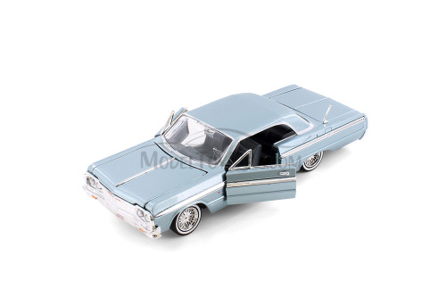 1964 Chevy Impala Hardtop, Blue - Showcasts 77259BU - 1/24 Scale Diecast Model Toy Car