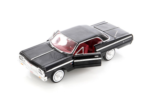 1964 Chevy Impala Hardtop, Black - Showcasts 77259BK - 1/24 Scale Diecast Model Toy Car