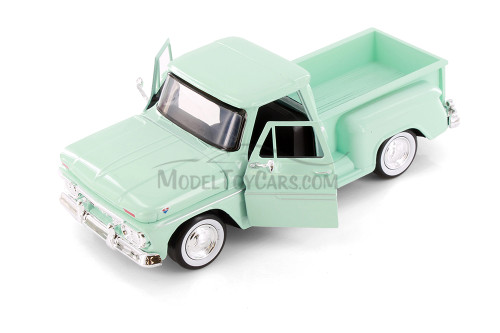 1966 GMC C1000 Fenderside Pickup Truck, Asstd. - Showcasts 77379D - Set of 4 1/24 Scale Model Cars