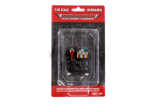 Detail Masters Figure 3 - Detailing Cart, Black - Showcasts AD-18603 - 1/18 Scale Diorama Figurine