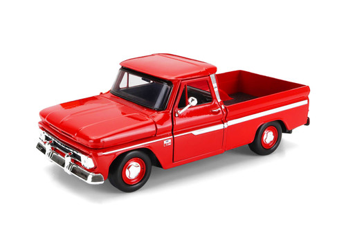 1966 Chevy C10 Fleetside Pickup, Red - Showcasts 77355R - 1/24 Scale Diecast Model Toy Car