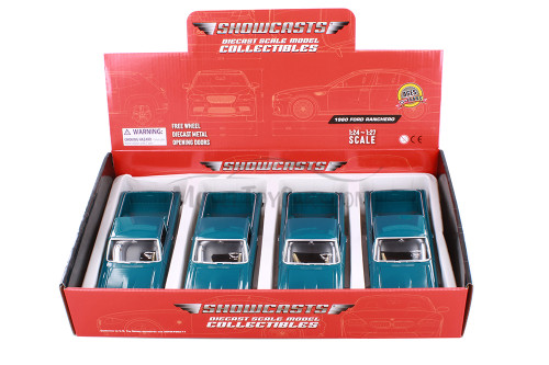 1960 Ford Ranchero, Green - Showcasts 77321D - Set of 4 1/24 Scale Diecast Model Toy Cars