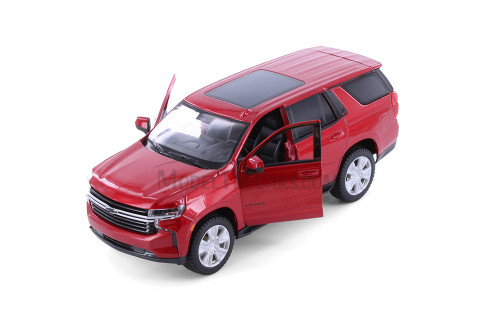 2021 Chevy Tahoe, Red - Showcasts 37533 - 1/26 Scale Diecast Model Toy Car (1 Car, No Box)