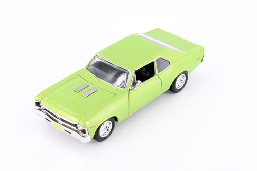 1970 Chevy Nova SS Hardtop, Green - Showcasts 38262GN - 1/24 Scale Diecast Model Toy Car
