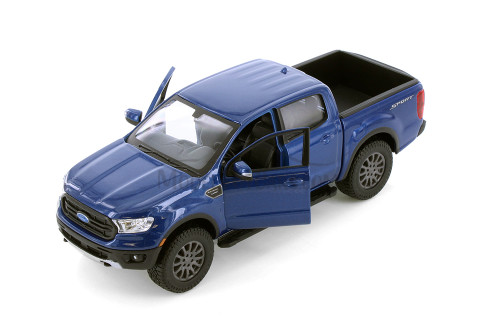 2019 Ford Ranger Pickup Truck, Blue - Showcasts 37521 - 1/27 Scale Diecast Model Toy Car (1 Car, No Box)