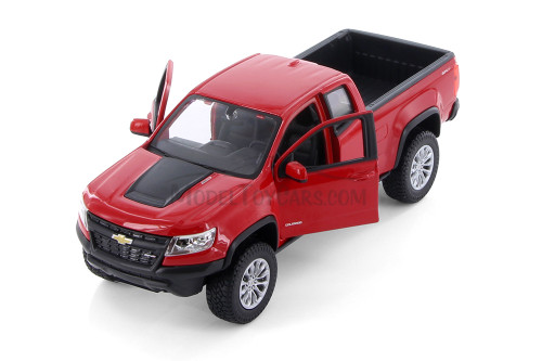 2017 Chevy Colorado ZR2 Pickup Truck, Red - Showcasts 37517 - 1/27 Scale Diecast Model Toy Car (1 Car, No Box)