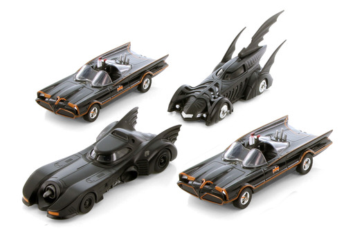 Box of 12 Classic Batmobile Assortment, Black - Jada Toys 35758DPA1 - 1/32 Scale Diecast Model Cars
