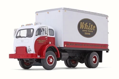 1953 White 3000 Dry Goods Van, White & Red - First Gear 10-4084 - 1/34 Scale Diecast Model Toy Car
