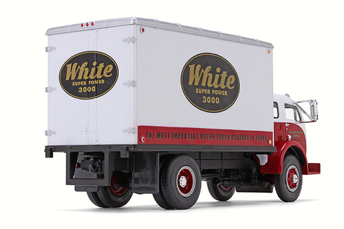 1953 White 3000 Dry Goods Van, White & Red - First Gear 10-4084 - 1/34 Scale Diecast Model Toy Car