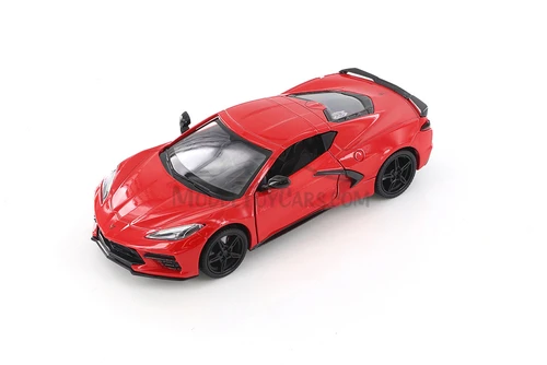 2020 Chevy® Corvette® C8 Stingray Hardtop, Red - Showcasts® 71360D - 1/24 Scale Diecast Model Toy Car (1 Car, No Box)