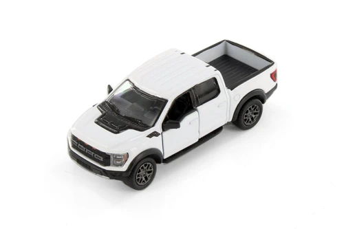 2022 Ford F-50 Raptor Pickup Truck, White - Kinsmart 3001D - 1/78 Scale Diecast Model Toy Car