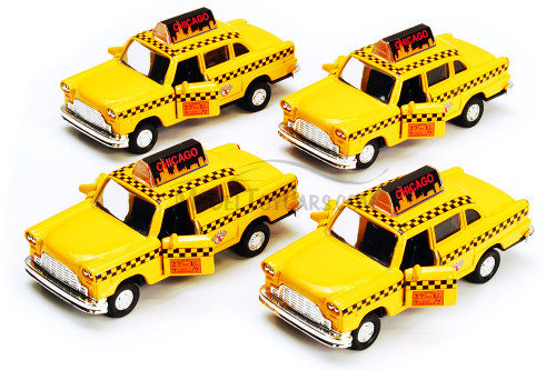 Box of 12 7-Eleven NYC Yellow Taxi Cab, Yellow - 9589D11 - 4.5